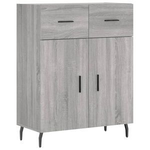 vidaXL sk&aelig;nk 69,5x34x90 cm konstrueret tr&aelig; gr&aring; sonoma-eg