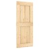 vidaXL Skyded&oslash;r NARVIK Naturfarvet og sort 85 x 210 cm (213,5 cm)