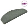 vidaXL trappem&aring;tter 30 stk. 65 x 24 x 4 cm m&oslash;rkegr&oslash;nne halvrunde store