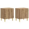 vidaXL Sengebord 2 pcs Artisan-eg 43 x 34,5 x 50 cm Konstrueret tr&aelig;