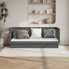 vidaXL daybed 90x190 cm massivt fyrretræ grå