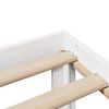 vidaXL sengeramme med sengegavl 75x190 cm massivt fyrretræ hvid