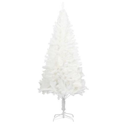 vidaXL kunstigt juletræ med lys 150 cm hvid