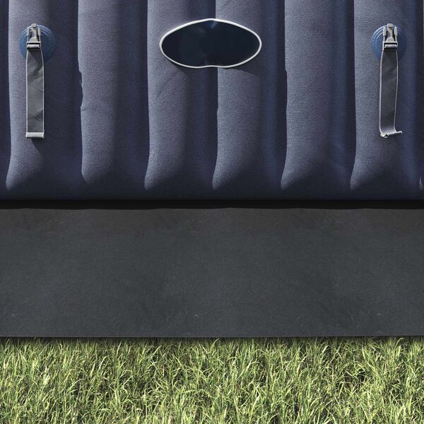 vidaXL poolunderlag 420x220 cm polyester-geotekstil lysegr&aring;