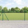 vidaXL Hegnsp&aelig;l Gr&oslash;n 25 x 0,8 m (25 x 25 mm mesh) St&aring;l og PVC
