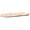 vidaXL bordplade 60x30x2,5 cm massivt fyrretr&aelig; ovalt