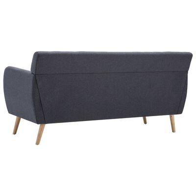 vidaXL 3-personers sofa 172x70x82 cm stofbetræk mørkegrå
