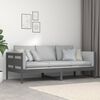 vidaXL daybed 90x200 cm massivt fyrretr&aelig; gr&aring;