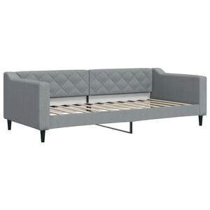 vidaXL daybed 90x200 cm stof lysegr&aring;