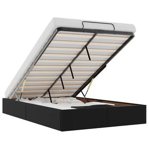 vidaXL osmannisk sengeramme uden madras 120x200 cm kunstl&aelig;der sort