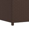 vidaXL udendørs opbevaringkasse brun 120x50x60 cm polyrattan