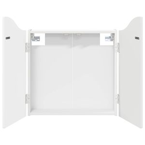 vidaXL Dartboard Skab Hvid 56 x 12 x 63 cm Konstrueret tr&aelig;
