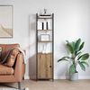 vidaXL Bogskab Artisan Egetr&aelig; 40 x 24 x 161 cm Konstrueret tr&aelig;