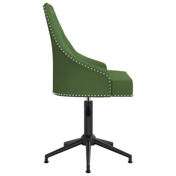 vidaXL drejelige spisebordsstole 4 stk. fl&oslash;jl m&oslash;rkegr&oslash;n