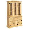 vidaXL sk&aelig;nk Corona 112x43x191,5 cm massivt mexicansk fyrretr&aelig; brun