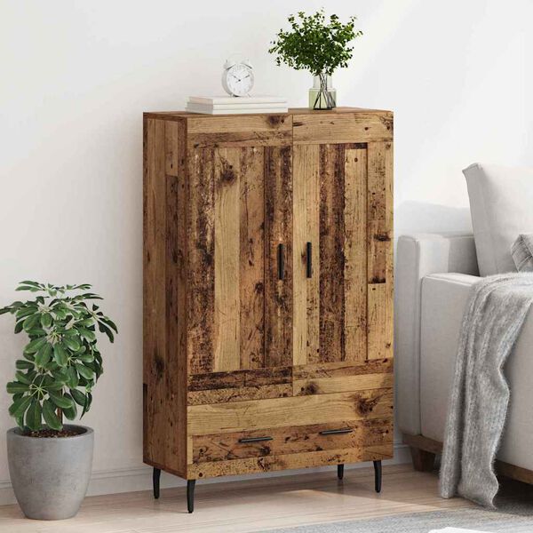 vidaXL Highboard Gammelt tr&aelig; 69,5 x 31 x 115 cm Konstrueret tr&aelig;