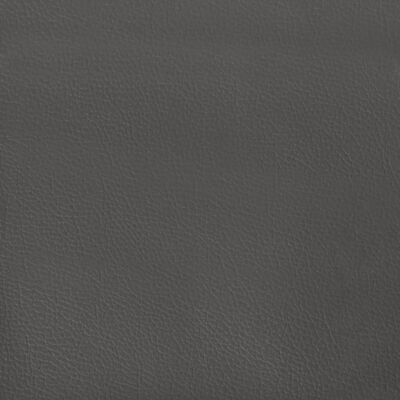 vidaXL springmadras med pocketfjedre 140x190x20 cm kunstlæder grå
