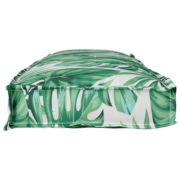 vidaXL Pude Blad Bladm&oslash;nster 110 x 40 x 8 cm Oxford stof