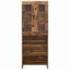 vidaXL Highboard Gammelt tr&aelig; 69,5 x 34 x 180 cm Konstrueret tr&aelig;