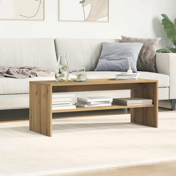 vidaXL tv-bord 100x40x40 cm konstrueret træ kunsteg