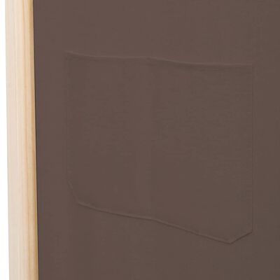 vidaXL 4-panels rumdeler 160 x 170 x 4 cm stof brun