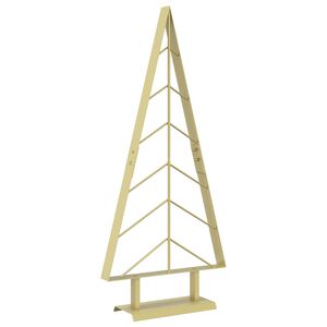 vidaXL Juletr&aelig; i metal med fod KUOPIO 90 cm St&aring;l Guld