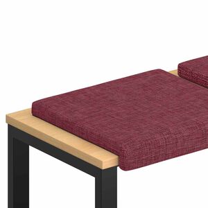 vidaXL B&aelig;nkpude 2 stk. Stof Vinr&oslash;d Dybde 35 cm