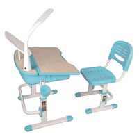 Vipack skrivebord med stol til børn Comfortline 301 lyseblå og hvid