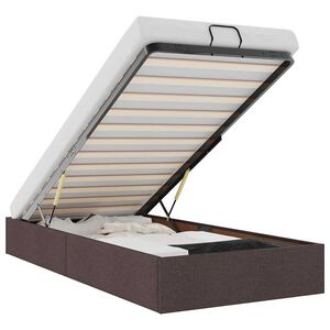 vidaXL osmannisk sengeramme uden madras 80x200 cm stof m&oslash;rkebrun