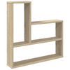 vidaXL V&aelig;ghylde Sonoma-eg 60 x 11 x 60 cm Konstrueret tr&aelig;