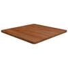 vidaXL firkantet bordplade 70x70x2,5 cm behandlet massivt eg m&oslash;rkebrun