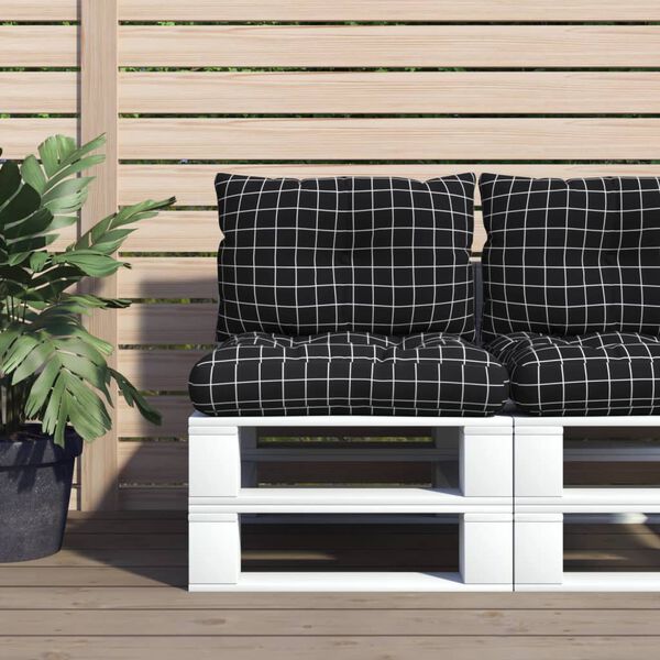 vidaXL pallehynder 2 stk. oxfordstof ternet sort