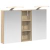vidaXL Badev&aelig;relsesskabs&aelig;t 3 stk. 80 x 10,5 x 50 cm Konstrueret tr&aelig;