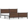 vidaXL sengeramme uden madras 193x203 cm metal brun egetr&aelig;sfarve