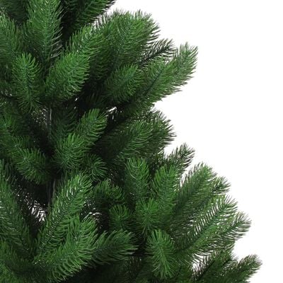 vidaXL kunstigt juletræ nordmannsgran LED og kuglesæt 180 cm grøn