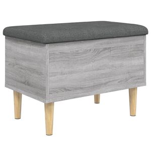 vidaXL skob&aelig;nk 62x42x46 cm konstrueret tr&aelig; gr&aring; sonoma-eg