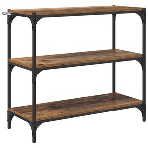 vidaXL Bogskab Gammelt tr&aelig; 80 x 33 x 70,5 cm Ingeni&oslash;rt tr&aelig; og jern