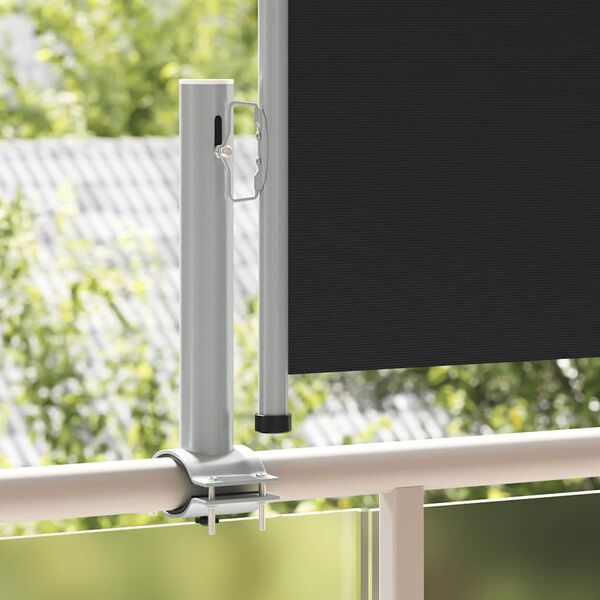 vidaXL sammenrullelig sidemarkise 60 x 300 cm sort