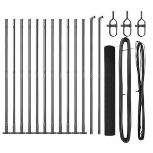 vidaXL Hegnsp&aelig;l Gr&aring; 25 x 1,2 m (12 x 12 mm net) St&aring;l og PVC