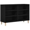 vidaXL Sideboard 103,5 x 35 x 70 cm Konstrueret tr&aelig; Sort eg