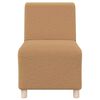 vidaXL Modulsofa enhed uden arme 3 pcs Beige 55 x 74 x 82 cm