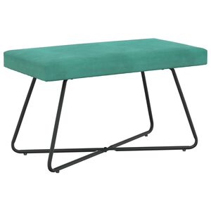 vidaXL b&aelig;nk Turkis 80 x 40 x 45 cm Fl&oslash;jl