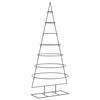 vidaXL dekorativt juletr&aelig; 180 cm metal sort
