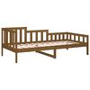 vidaXL daybed 90x190 cm massivt fyrretræ gyldenbrun
