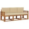 vidaXL Udend&oslash;rs sofagruppe 3 stk. Naturlig og Beige