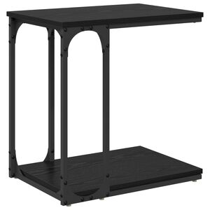 vidaXL Sidebord Sort eg 50 x 35 x 52 cm Konstrueret tr&aelig;