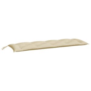 vidaXL hynde til haveb&aelig;nk 150x50x7 cm oxfordstof beige