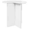 vidaXL Sidebord Hvid h&oslash;jglans &Oslash; 39 x 38 cm Konstrueret tr&aelig;