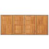 vidaXL havebord med top i akacietræ 190x80x74 cm polyrattan grå