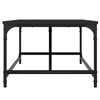 vidaXL sofabord 100x50x35 cm massivt konstrueret træ sort
